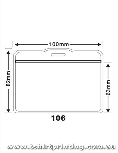 100mmx82mm  Clear PVC Card Holder